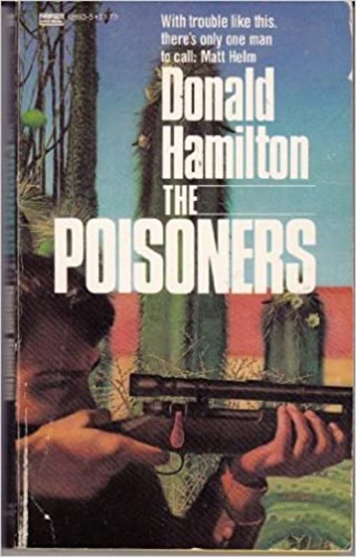Book cover for "The Poisoners" by Donald Hamilton