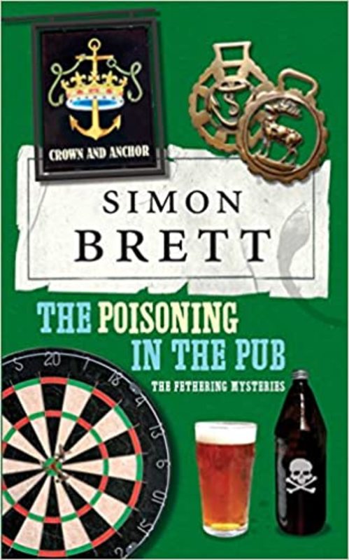 Book cover for "The Poisoning in the Pub" by Simon Brett