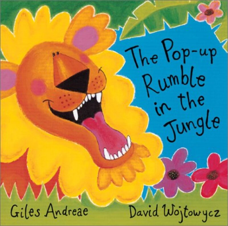 Book cover for "The Pop-Up Rumble in the Jungle" by Giles Andreae