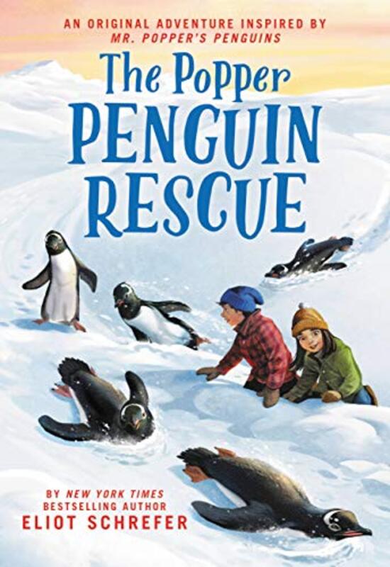 Book cover for "The Popper Penguin Rescue" by Eliot Schrefer