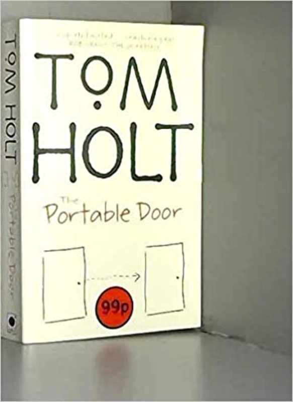 Book cover for "The Portable Door" by Tom Holt