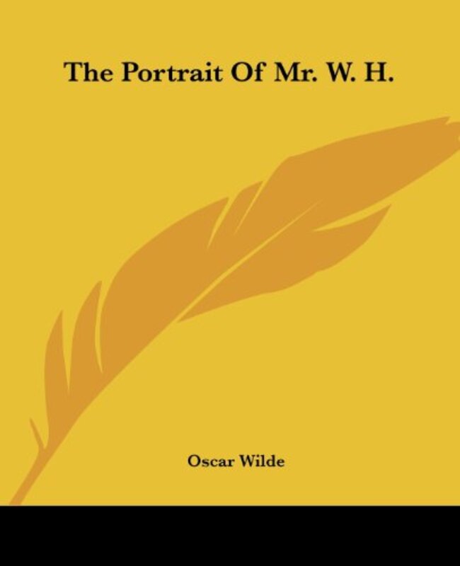 Book cover for "The Portrait of Mr. W. H." by Oscar Wilde