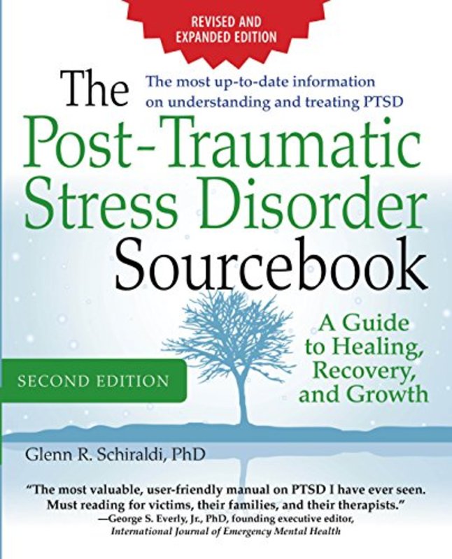 Book cover for "The Post-Traumatic Stress Disorder Sourcebook" by Glenn R. Schiraldi