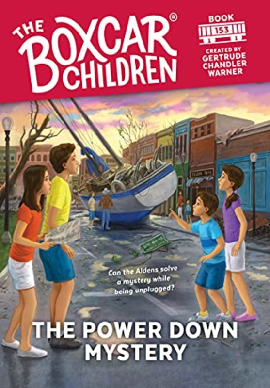 Book cover for "The Power Down Mystery" by Gertrude Chandler Warner
