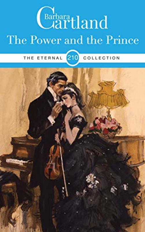 Book cover for "The Power and the Prince" by Barbara Cartland