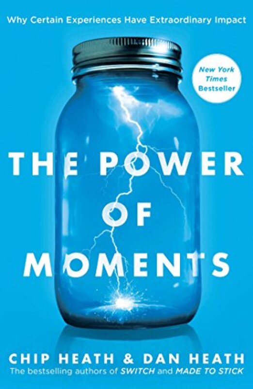Book cover for "The Power of Moments" by Chip Heath
