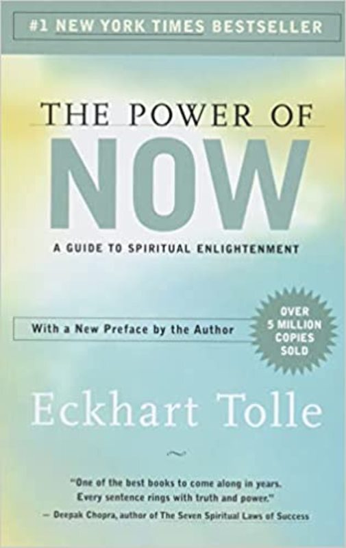 Book cover for "The Power of Now" by Eckhart Tolle