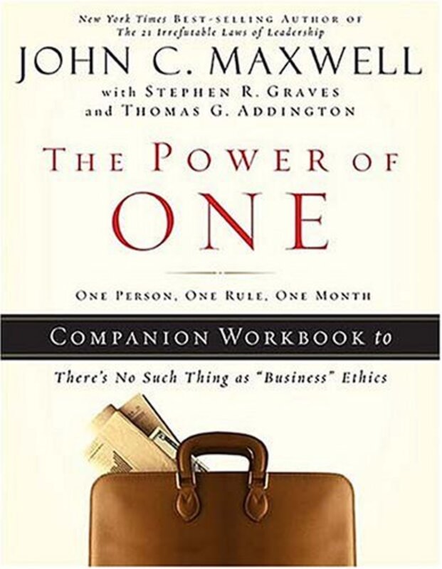 Book cover for "The Power of One: One Person, One Rule, One Month" by John C Maxwell