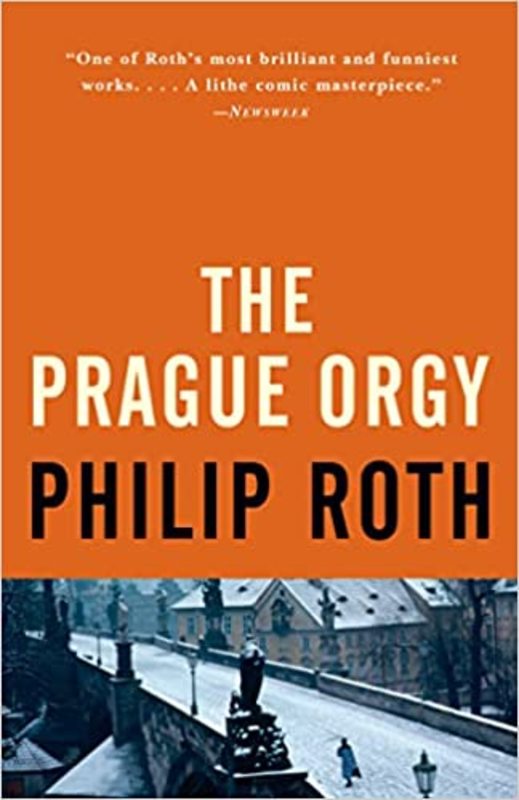 Book cover for "The Prague Orgy" by Philip Roth