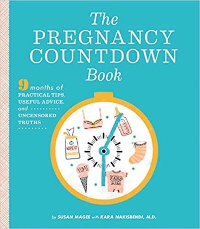 Book cover for "The Pregnancy Countdown Book" by Susan Magee