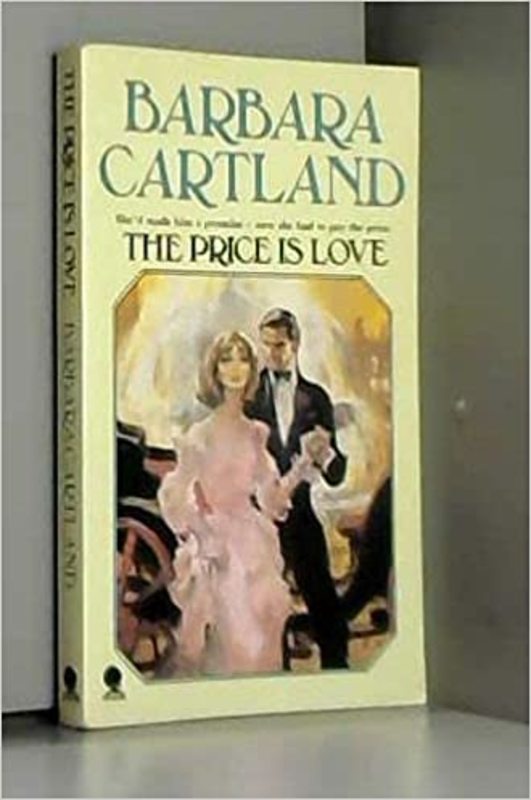 Book cover for "The Price is Love" by Barbara Cartland