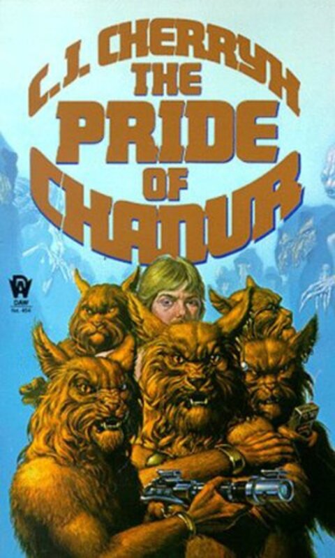 Book cover for "The Pride of Chanur" by CJ Cherryh