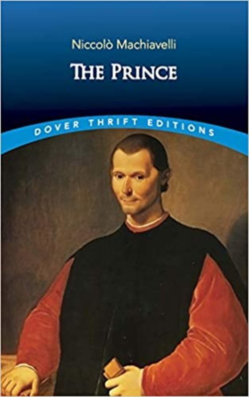Book cover for "The Prince" by Niccolò Machiavelli