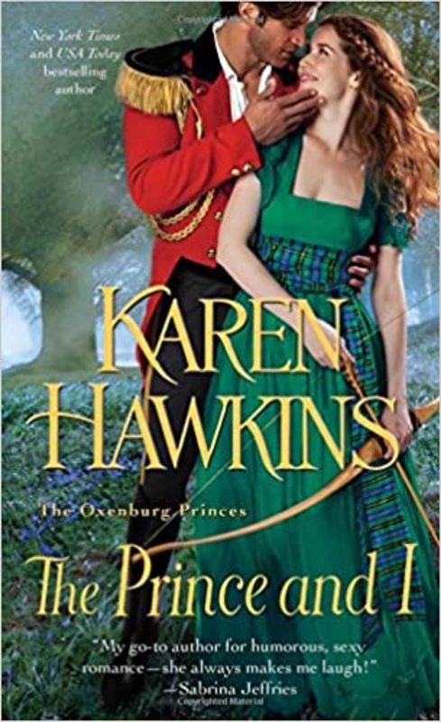 Book cover for "The Prince and I" by Karen Hawkins