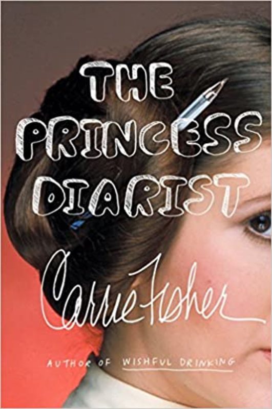 Book cover for "The Princess Diarist" by Carrie Fisher