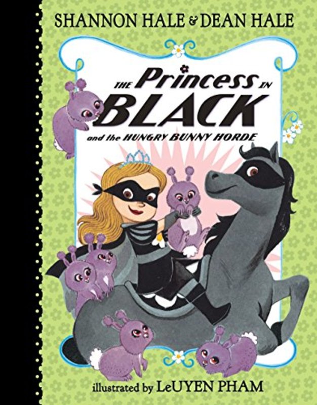 Book cover for "The Princess in Black and the Hungry Bunny Horde" by Shannon Hale