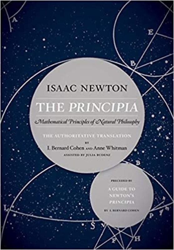 Book cover for "The Principia" by Isaac Newton