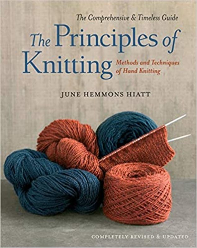 Book cover for "The Principles of Knitting" by June Hemmons Hiatt