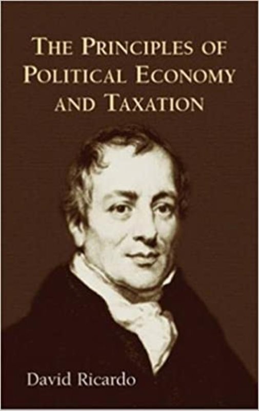 Book cover for "The Principles of Political Economy and Taxation" by David Ricardo