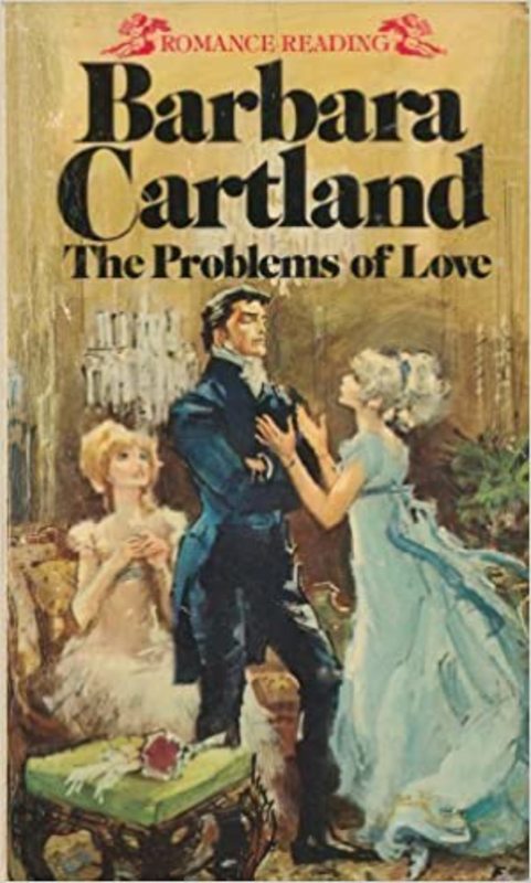 Book cover for "The Problems of Love" by Barbara Cartland