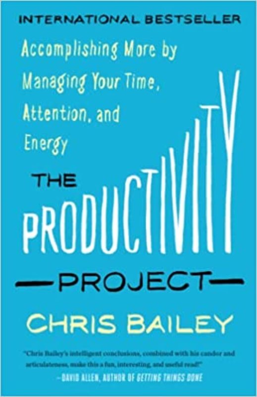Book cover for "The Productivity Project" by Chris Bailey