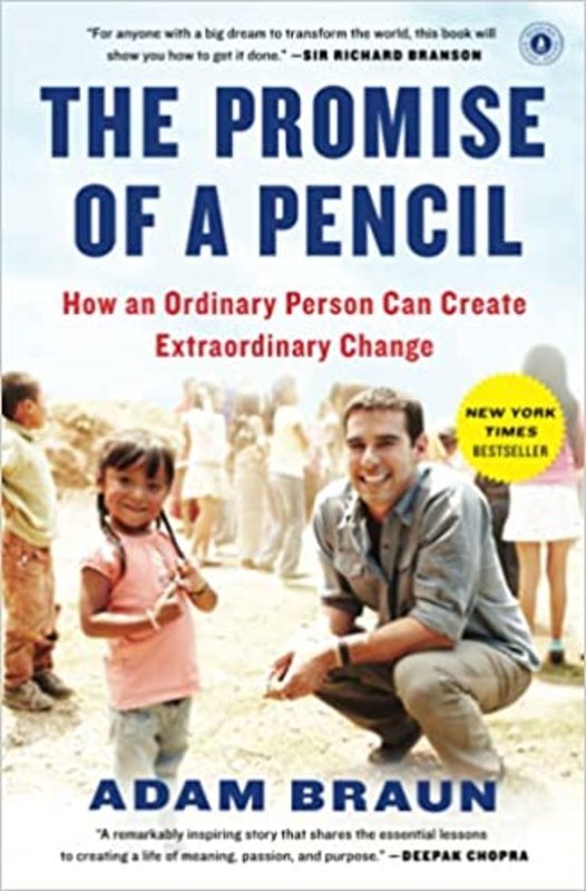 Book cover for "The Promise of a Pencil" by Adam Braun