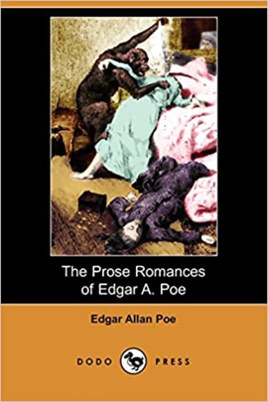 Book cover for "The Prose Romances of Edgar A. Poe" by Edgar Allan Poe