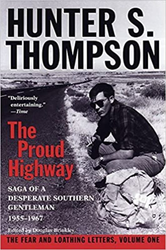 Book cover for "The Proud Highway" by Hunter S. Thompson