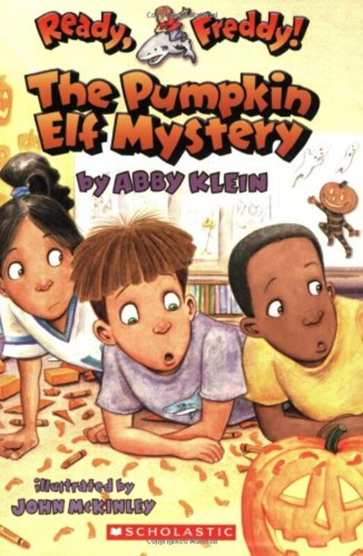 Book cover for "The Pumpkin Elf Mystery" by Abby Klein