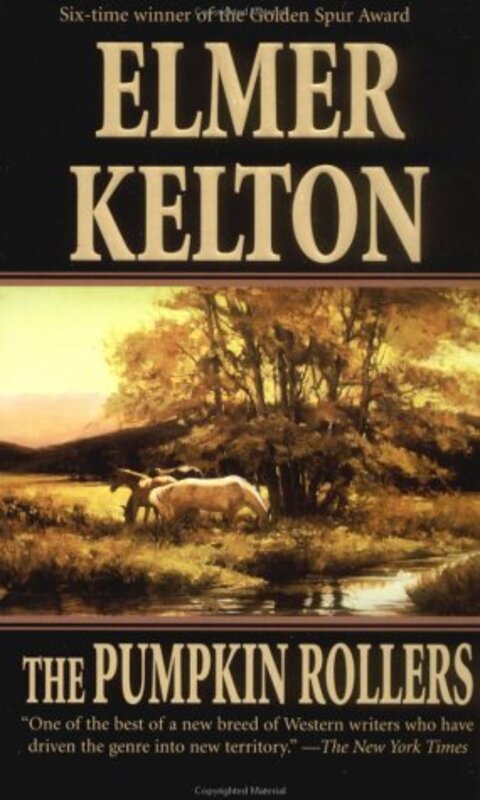 Book cover for "The Pumpkin Rollers" by Elmer Kelton