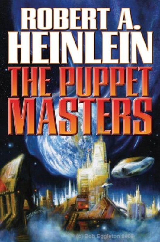 Book cover for "The Puppet Masters" by Robert A Heinlein