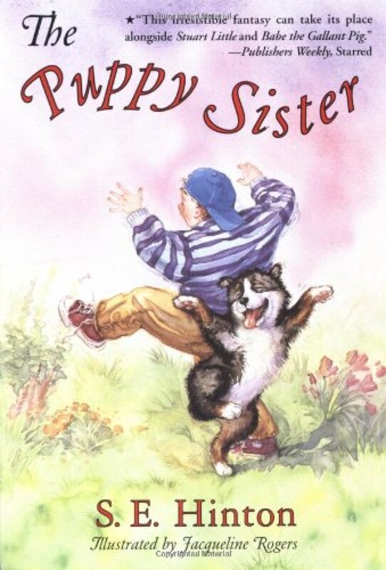 Book cover for "The Puppy Sister" by SE Hinton