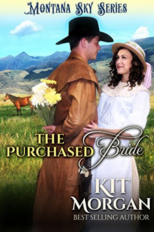 Book cover for "The Purchased Bride" by Kit Morgan