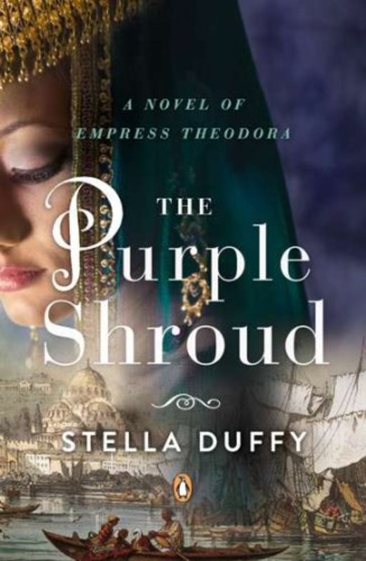 Book cover for "The Purple Shroud" by Stella Duffy