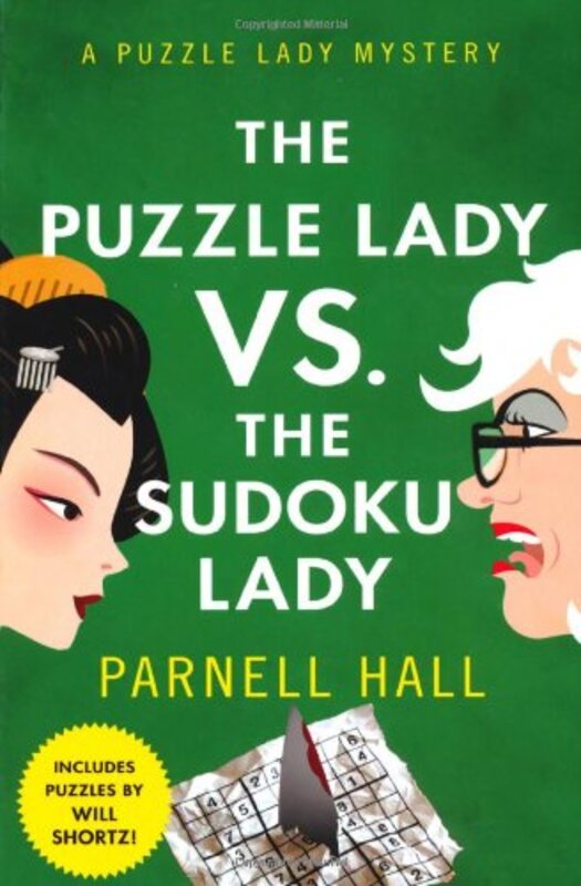 Book cover for "The Puzzle Lady vs. The Sudoku Lady" by Parnell Hall
