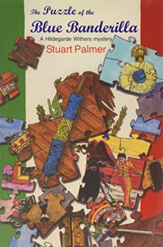 Book cover for "The Puzzle of the Blue Banderilla" by Stuart Palmer