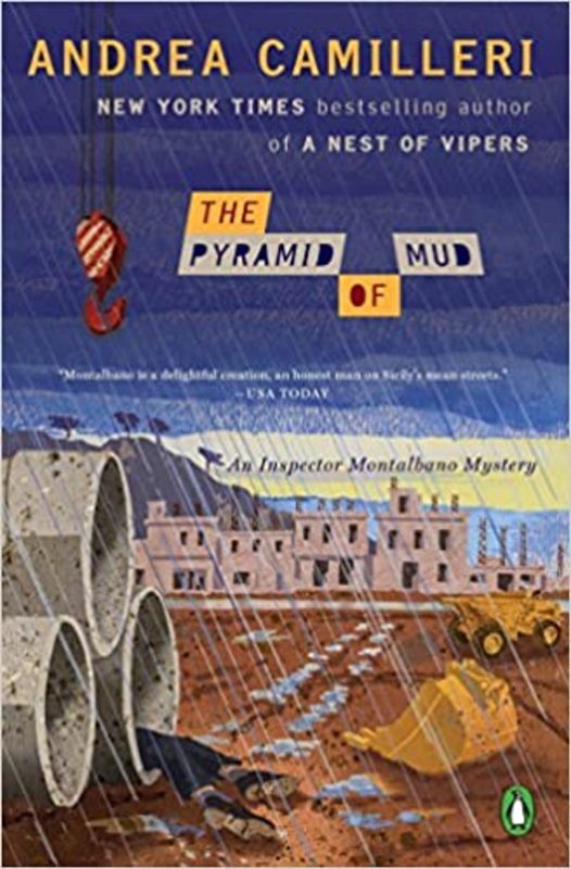 Book cover for "The Pyramid of Mud" by Andrea Camilleri