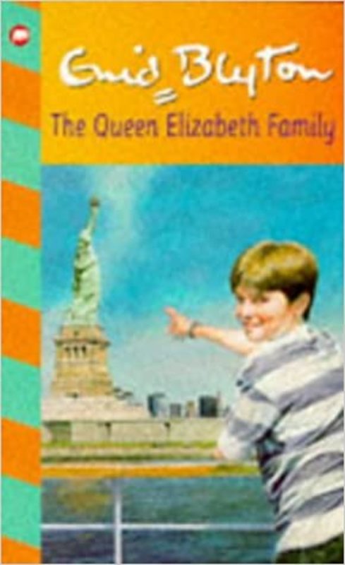 Book cover for "The Queen Elizabeth Family" by Enid Blyton