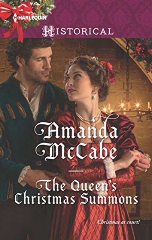 Book cover for "The Queen's Christmas Summons" by Amanda McCabe