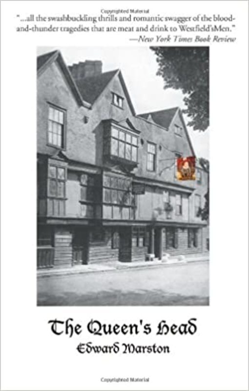 Book cover for "The Queen's Head" by Edward Marston