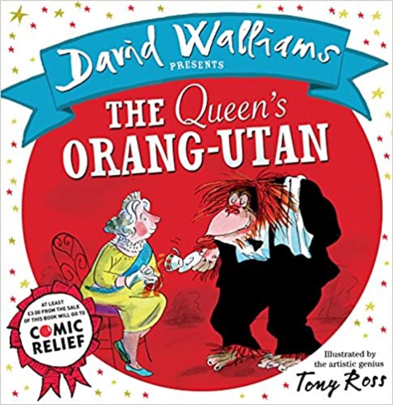 Book cover for "The Queen's Orang-Utan" by David Walliams