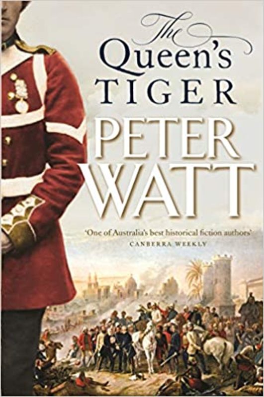 Book cover for "The Queen's Tiger" by Peter Watt