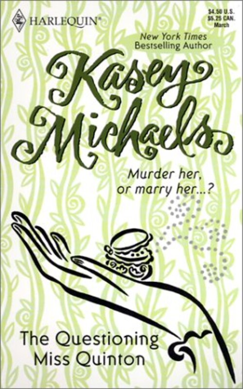 Book cover for "The Questioning Miss Quinton" by Kasey Michaels