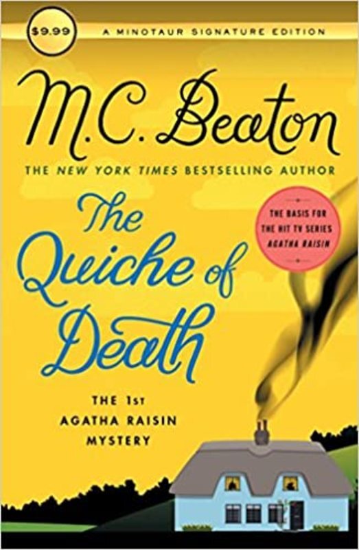Book cover for "The Quiche of Death" by MC Beaton