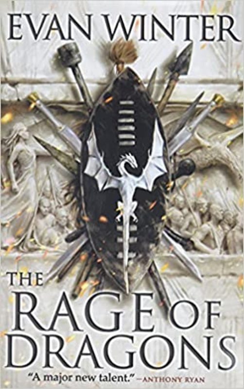 Book cover for "The Rage of Dragons" by Evan Winter