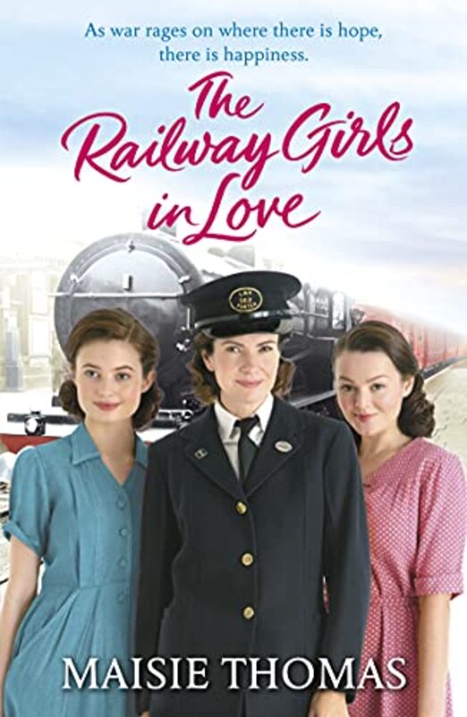 Book cover for "The Railway Girls in Love" by Maisie Thomas