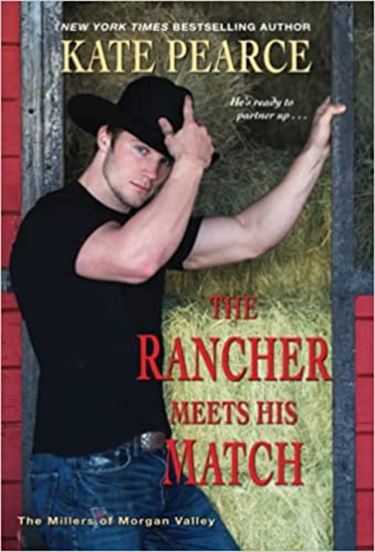 Book cover for "The Rancher Meets His Match" by Kate Pearce