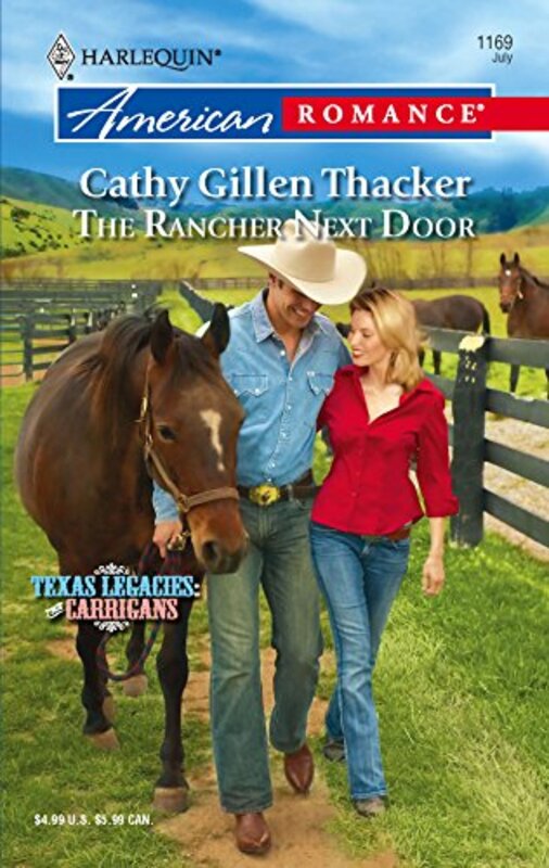 Book cover for "The Rancher Next Door" by Cathy Gillen Thacker