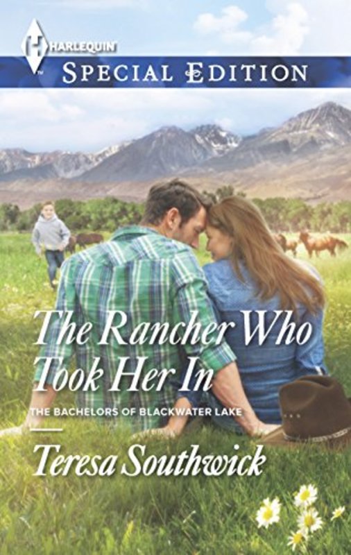 Book cover for "The Rancher Who Took Her In" by Teresa Southwick