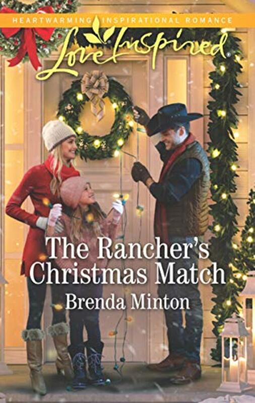 Book cover for "The Rancher's Christmas Match" by Brenda Minton